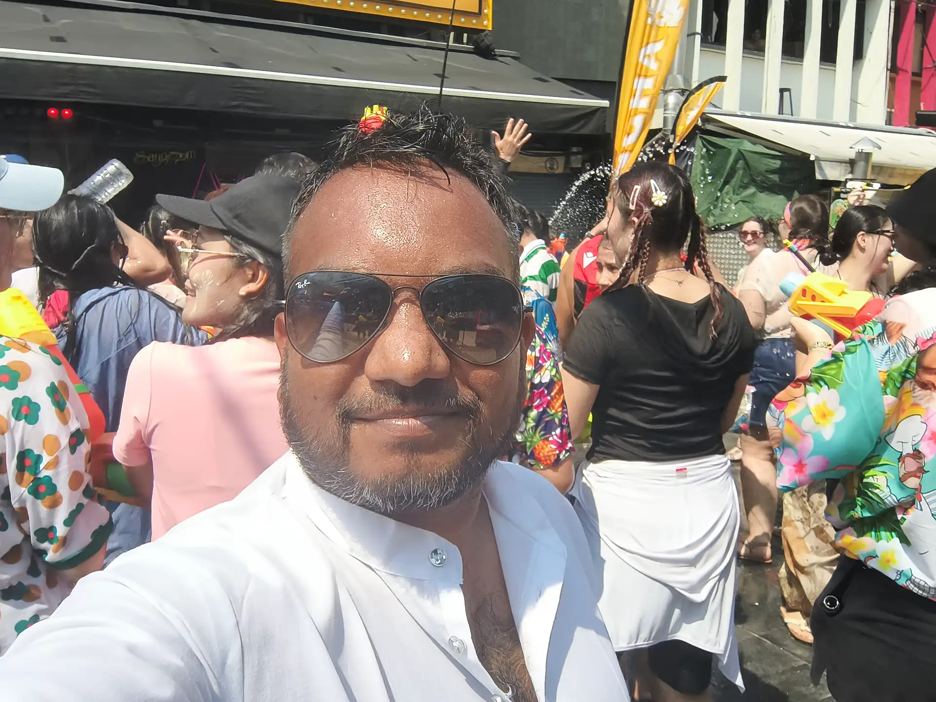 Songkran festival khao San road bangkok