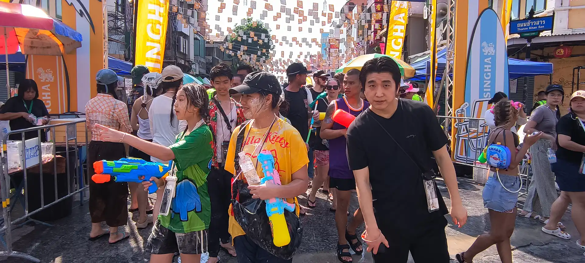 Songkran festival Bangkok Thailand